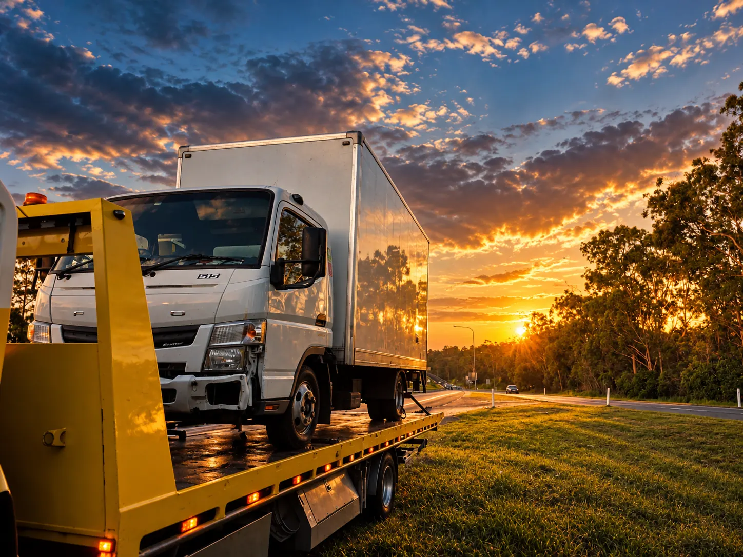 SUV loaded for planned vehicle transport in Brisbane